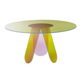 Glas Italia designové jídelní stoly Shimmer (průměr 120 cm)