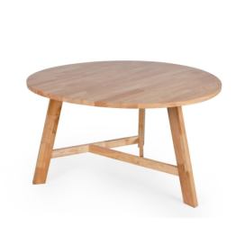 Hector Jídelní kulatý kaučukový stůl Cesar 140x76 cm hnědý