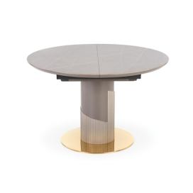 MUSCAT Stůl rozkládací Deska Popelový mramor, noga jasný popel / Žlutý