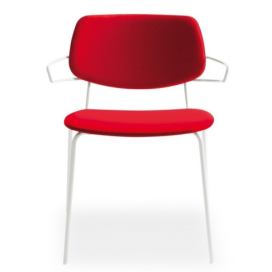 BILLIANI - Čalouněná židle s kovovou podnoží DOLL STEEL 561