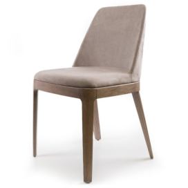 BONTEMPI - Jídelní židle Margot s dřevěnou podnoží