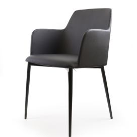 BONTEMPI - Židle Margot s područkami, kovová podnož