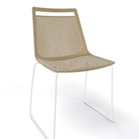GABER - Židle AKAMI S, béžová/bílá