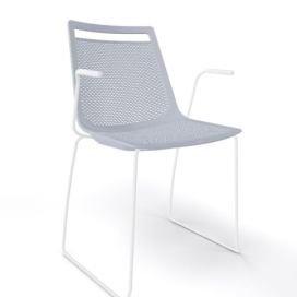 GABER - Židle AKAMI SS, šedá/bílá