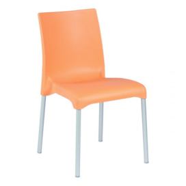 GABER - Židle MAYA, oranžová/hliník