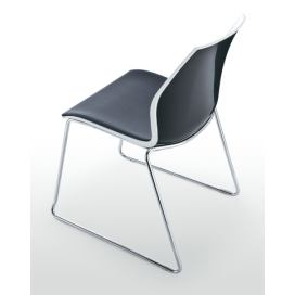 KASTEL - Židle KALEA s ližinovou podnoží čalouněná