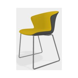 KASTEL - Židle KICCA PLUS s ližinovou podnoží dvoubarevná