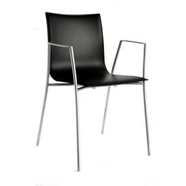 LAPALMA - Židle THIN S15 s područkami, kožená