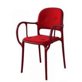 MAGIS - Čalouněná židle MILA - červená