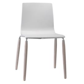 SCAB - Židle ALICE NATURAL - bílá/jasan