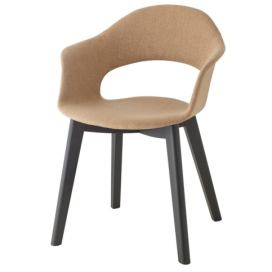 SCAB - Židle LADY B POP NATURAL - béžová/dřevo