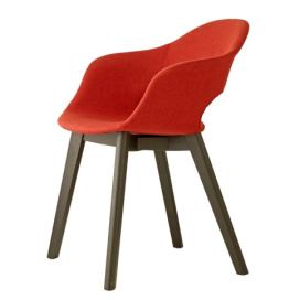 SCAB - Židle LADY B POP NATURAL - červená/dřevo