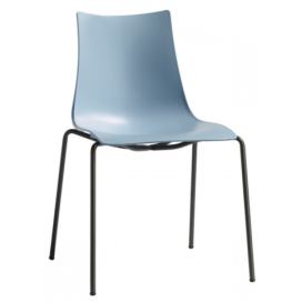 SCAB - Židle ZEBRA TECHNOPOLYMER - modrá/antracitová