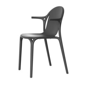 VONDOM - Židle BROOKLYN s područkami - černá