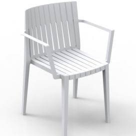 VONDOM - Židle SPRITZ s područkami - bílá