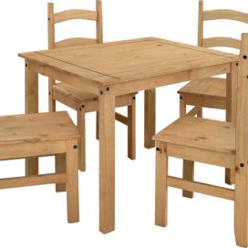 Stůl + 4 židle CORONA 3 vosk Mdum