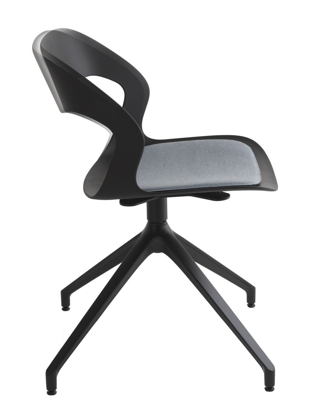 CRASSEVIG - Otočná židle MIXIS AIR R/PB s čalouněným sedákem - 
