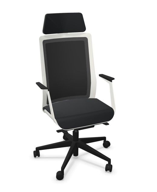 WIESNER HAGER - Kancelářská židle POI 5434 - s opěrkou hlavy a  konferenčními područkami - 