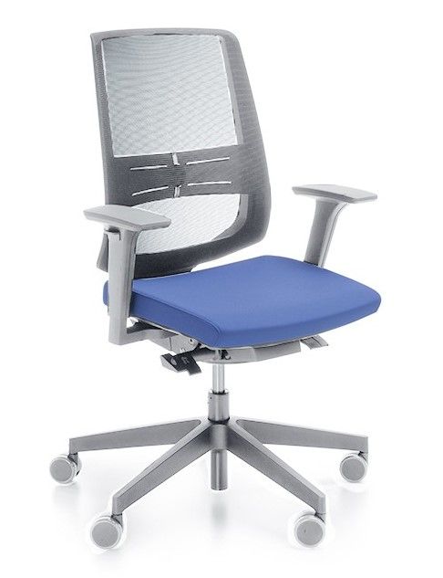 ProfiM - Kancelářská židle LIGHT UP 250 SL světle šedá se síťovinovým opěrákem - 