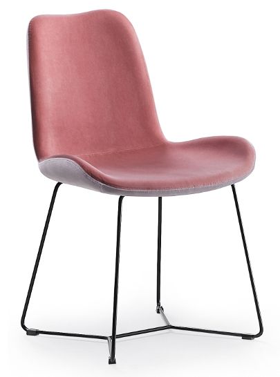 MIDJ - Dvoubarevná židle DALIA s ližinovou podnoží - 