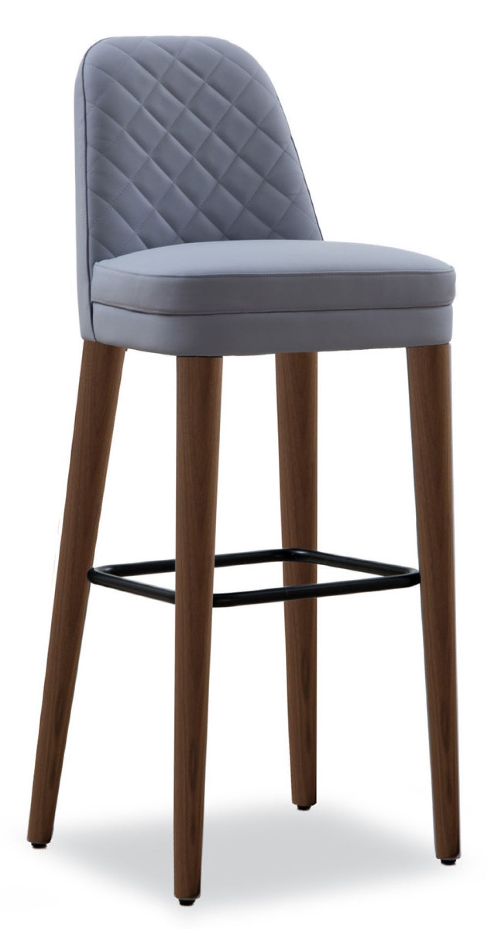 TONON - Barová židle SIGNATURES s dřevěnou podnoží, vysoká - 
