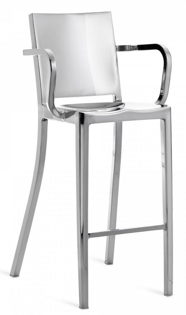 EMECO - Barová židle s područkami HUDSON - 