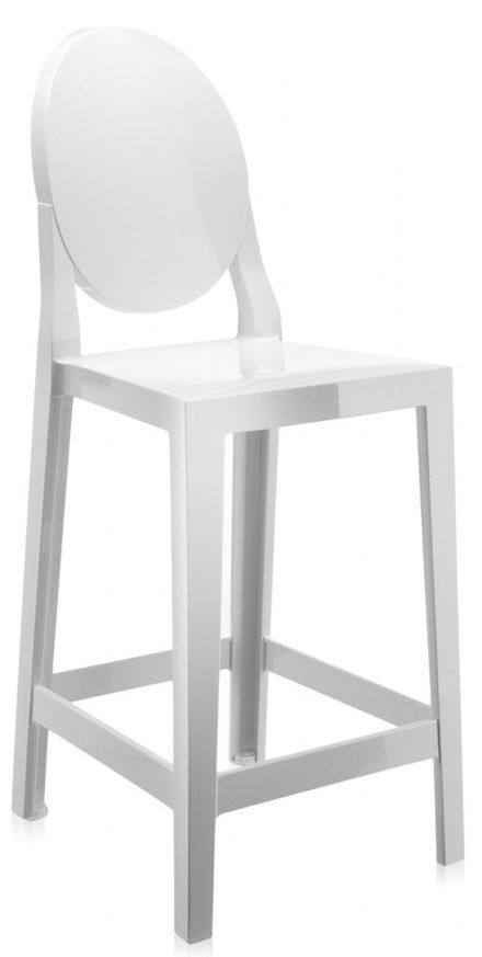 Kartell - Barová židle One More vysoká, bílá - 