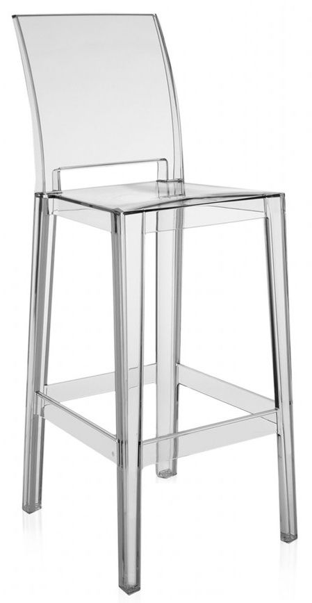 Kartell - Barová židle One More Please vysoká, transparentní - 