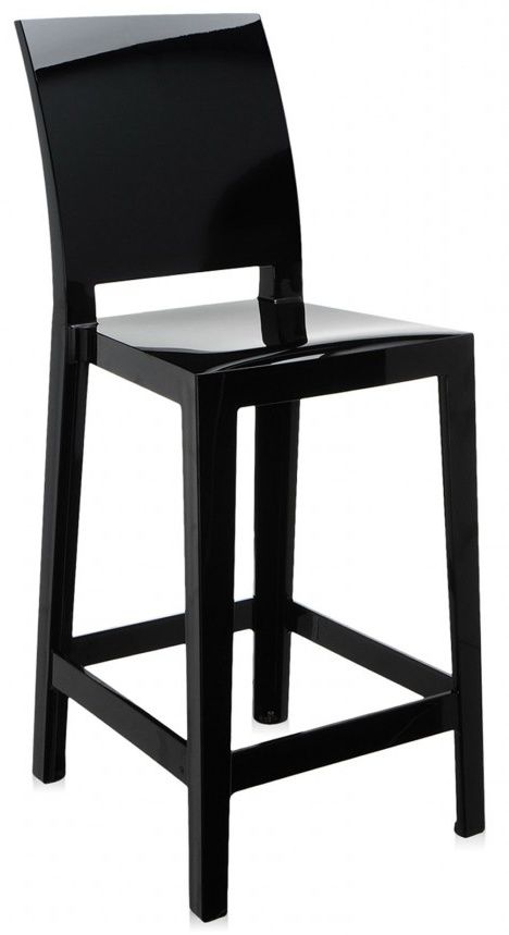 Kartell - Barová židle One More Please nízká, černá - 