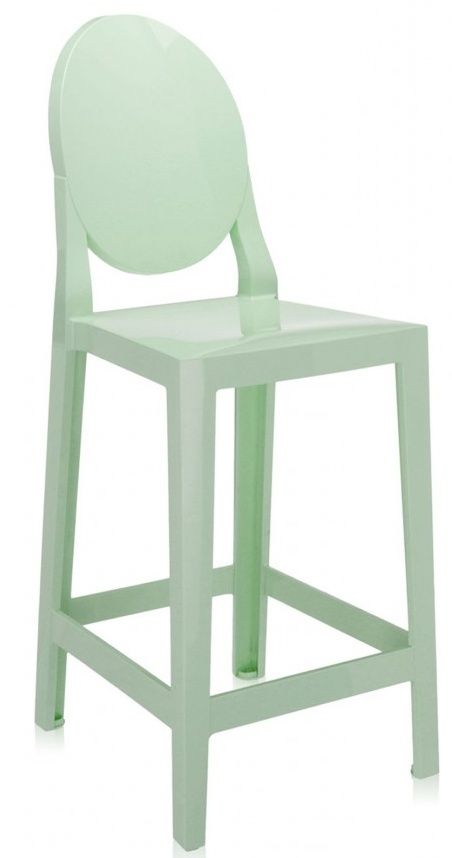 Kartell - Barová židle One More nízká, transparentní - 