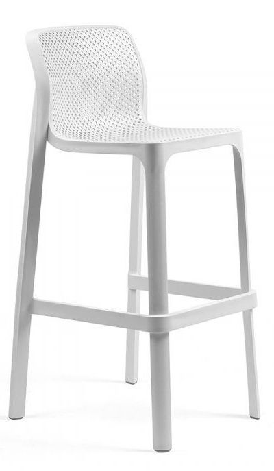 NARDI GARDEN - Barová židle NET bílá - 