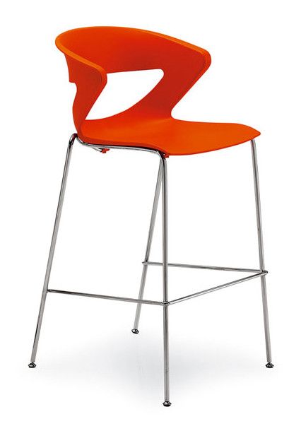 KASTEL - Barová židle KICCA 4 nohy čalouněná - 