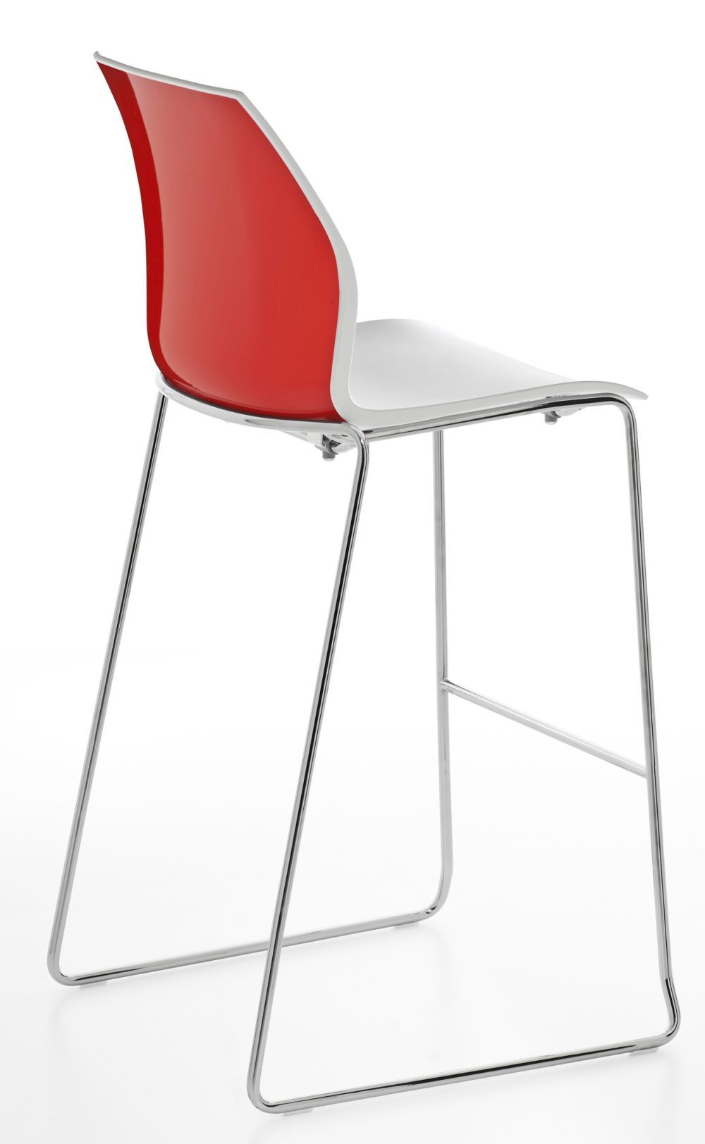KASTEL - Barová židle KALEA s ližinovou podnoží čalouněná - 