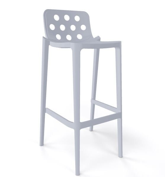 GABER - Barová židle ISIDORO 66 - nízká, šedá - 