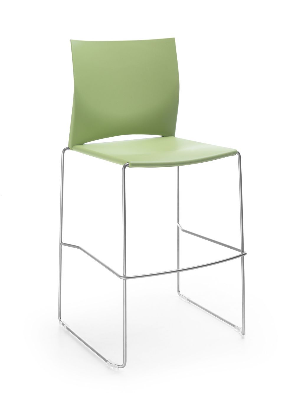 ProfiM - Barová židle ARIZ 550CV plastová s ližinovou podnoží - 