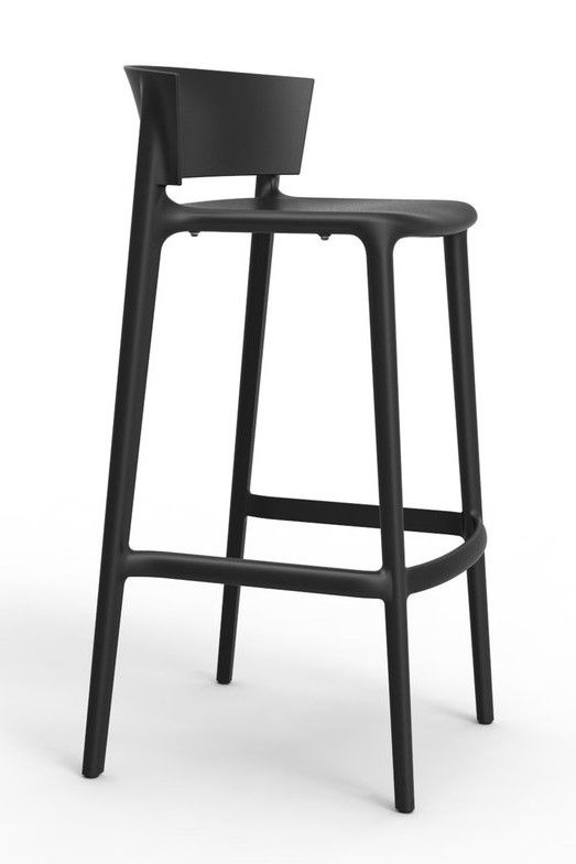 VONDOM - Barová židle AFRICA - černá - 