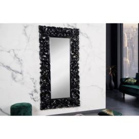 LuxD Designové nástěnné zrcadlo Kathleen 180 cm černé