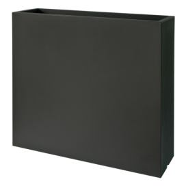 Plust - Designový květináč KUBE HIGH SLIM, 80 x 25 x70 cm - černý