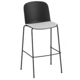 INFINITI - Barová židle RELIEF - s čalouněným sedákem 