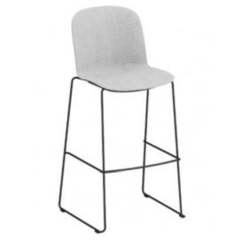 INFINITI - Barová židle RELIEF - celočalouněná s ližinovou podnoží 
