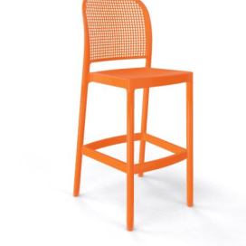 GABER - Barová židle PANAMA - vysoká, oranžová