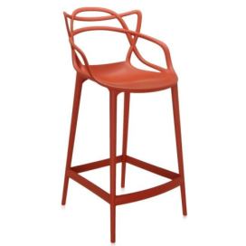 Kartell - Barová židle Masters vyšší, oranžová