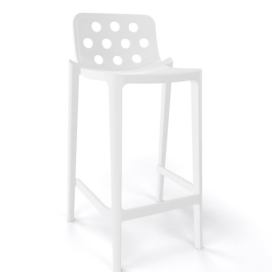 GABER - Barová židle ISIDORO 76 - vysoká, bílá