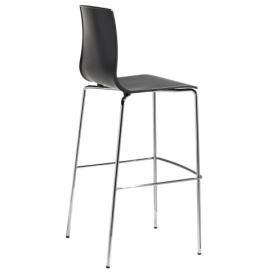 SCAB - Barová židle ALICE vysoká - antracitová/chrom