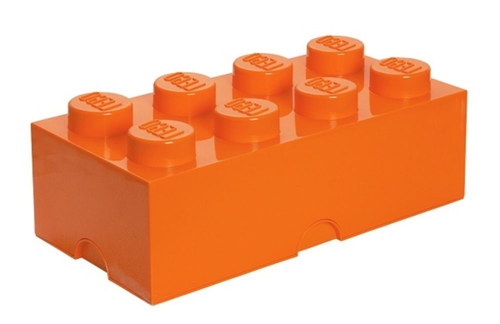 Lego® Oranžový úložný box LEGO® Smart 25 x 50 cm - Designovynabytek.cz
