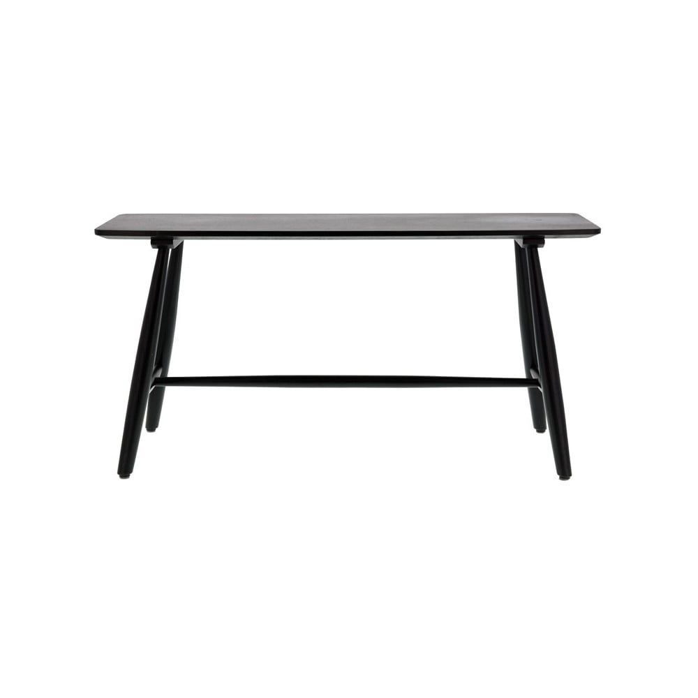 Černý konzolový stolek z dubového dřeva 90x28 cm Bast - Villa Collection - Bonami.cz