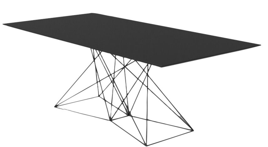 VONDOM - Stůl XL FAZ s nerezovou podnoží - 