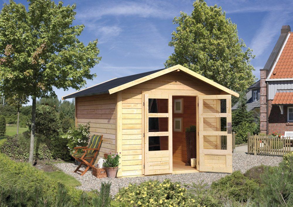 Dřevěný zahradní domek 304x304 cm Lanitplast - DEKORHOME.CZ