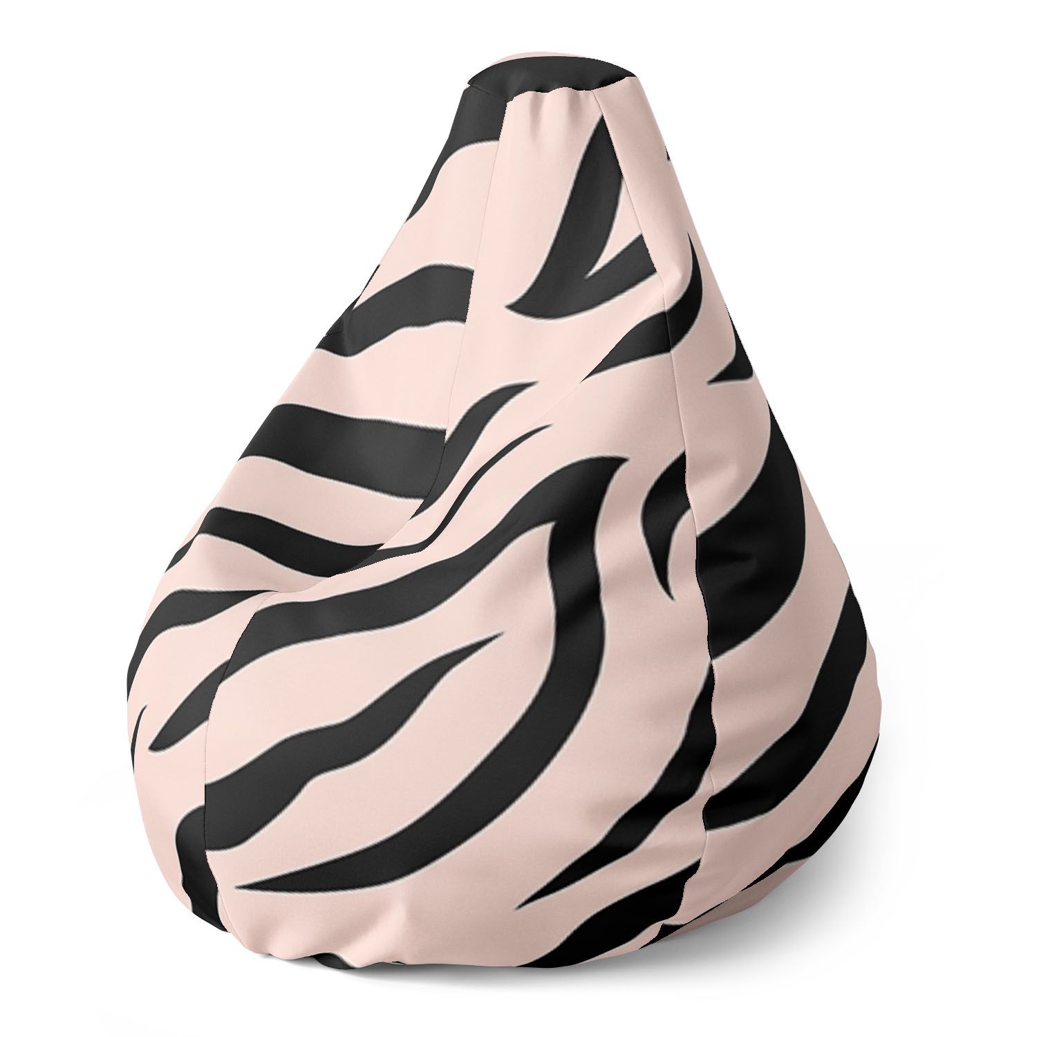 Sedací vak SABLIO - Růžový vzor zebry 150x100 - E-shop Sablo s.r.o.