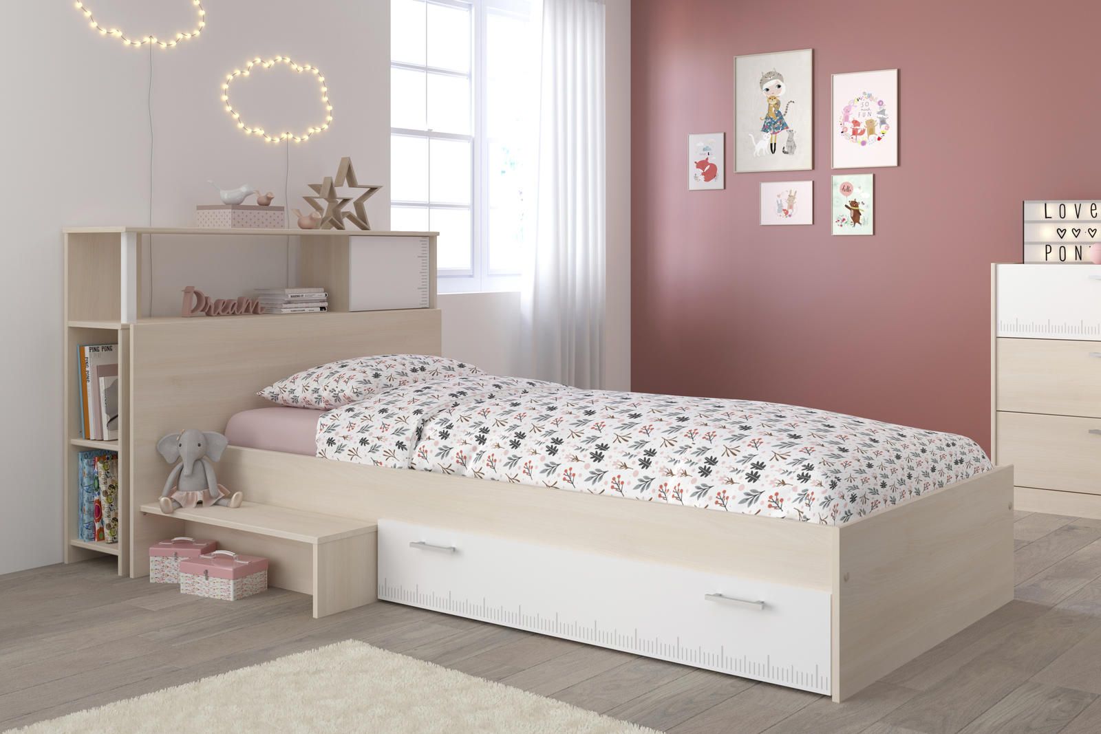 Aldo Dětská postel s prostorem pro holku Charly - Nábytek ALDO